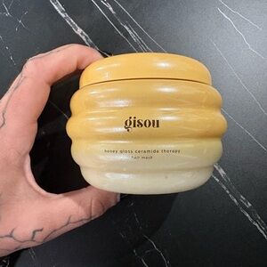 Gisou Honey Gloss Ceramide Therapy Hair Mask - Yellow Ombre Jar
